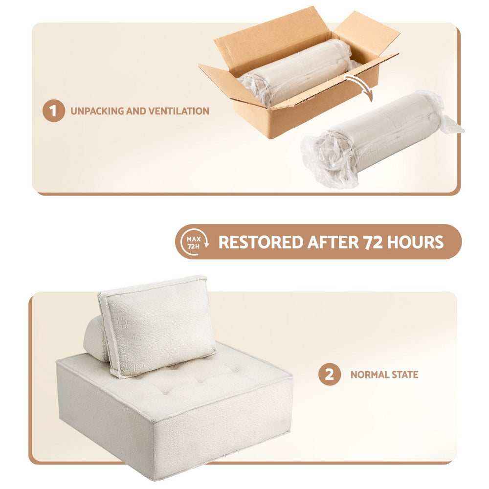Artiss Floor Sofa Lounge Chair with Pillow