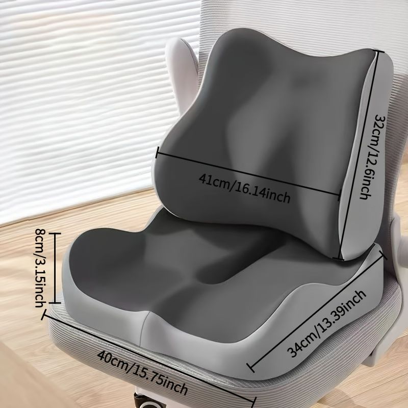 Gray sofa seat cushion, lumbar support for sofa, black sofa accessories, comfortable sofa cushions, back support for sofa, memory foam cushion, ergonomic back support, Australian home comfort