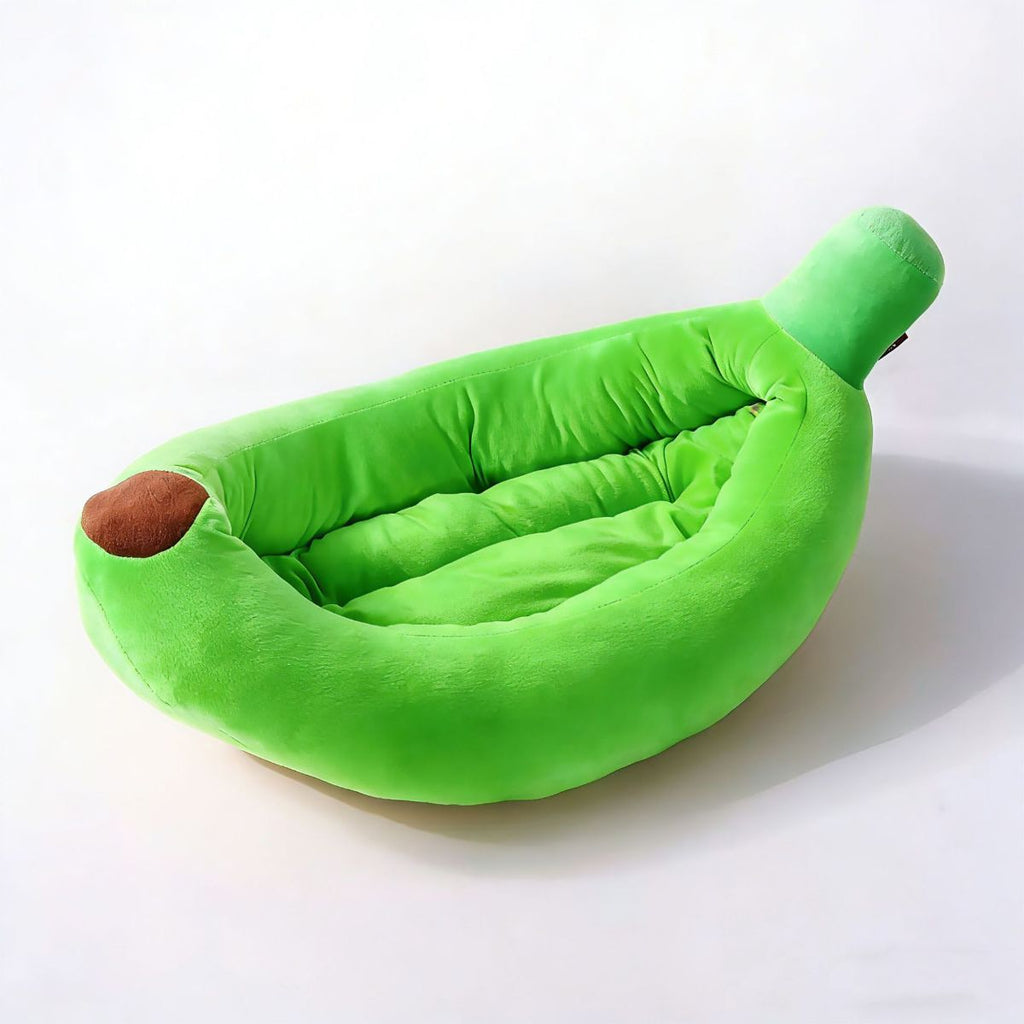 Banana-Shaped Pet Bed Removable Washable Pet Bed Small Medium Dog Bed Cat Bed - Pink - Size 95-45CM