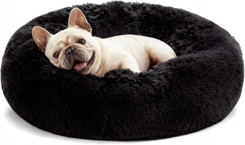Pet Bed Anti-Anxiety Pet Bed Donut Pet Bed Small Dog Bed Medium Dog Bed Cat Bed - Gray / 20in