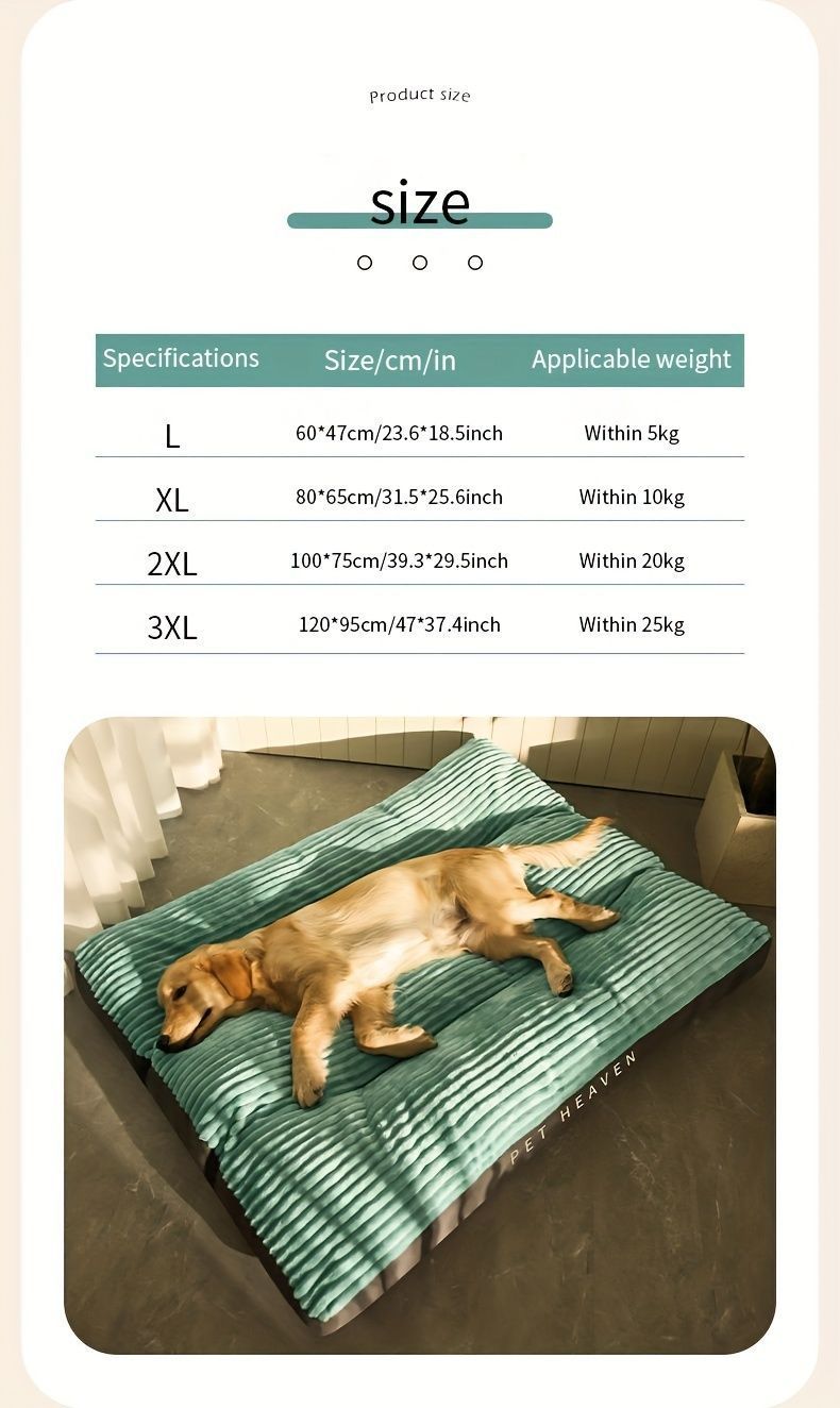 Warm Dog Bed Washable Pet Bed Non-Slip Dog Bed High Backrest Dog Bed Thick Dog - Gray - Size 31.5*25.6in