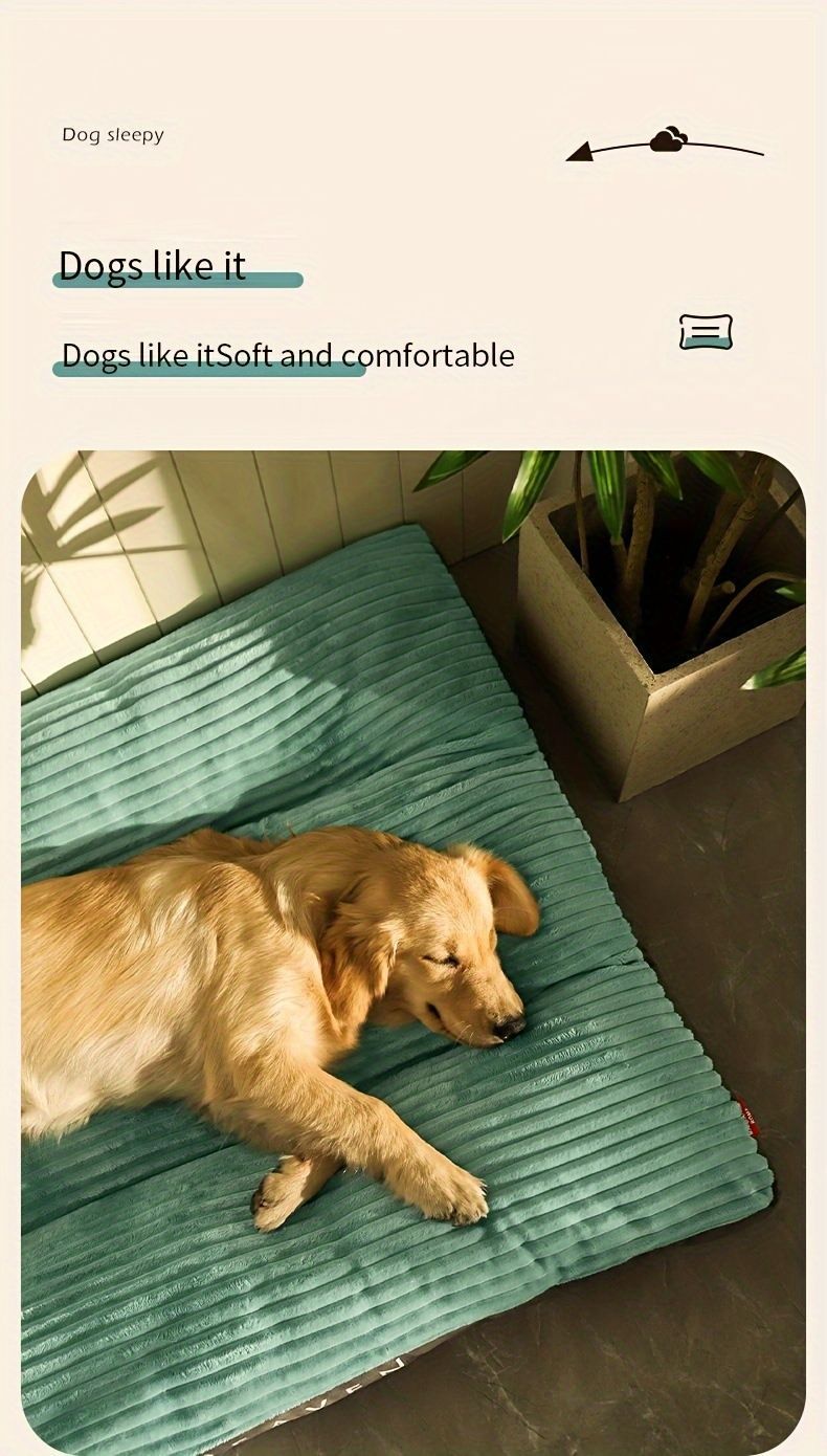 Warm Dog Bed Washable Pet Bed Non-Slip Dog Bed High Backrest Dog Bed Thick Dog - Gray - Size 39.3*29.5in