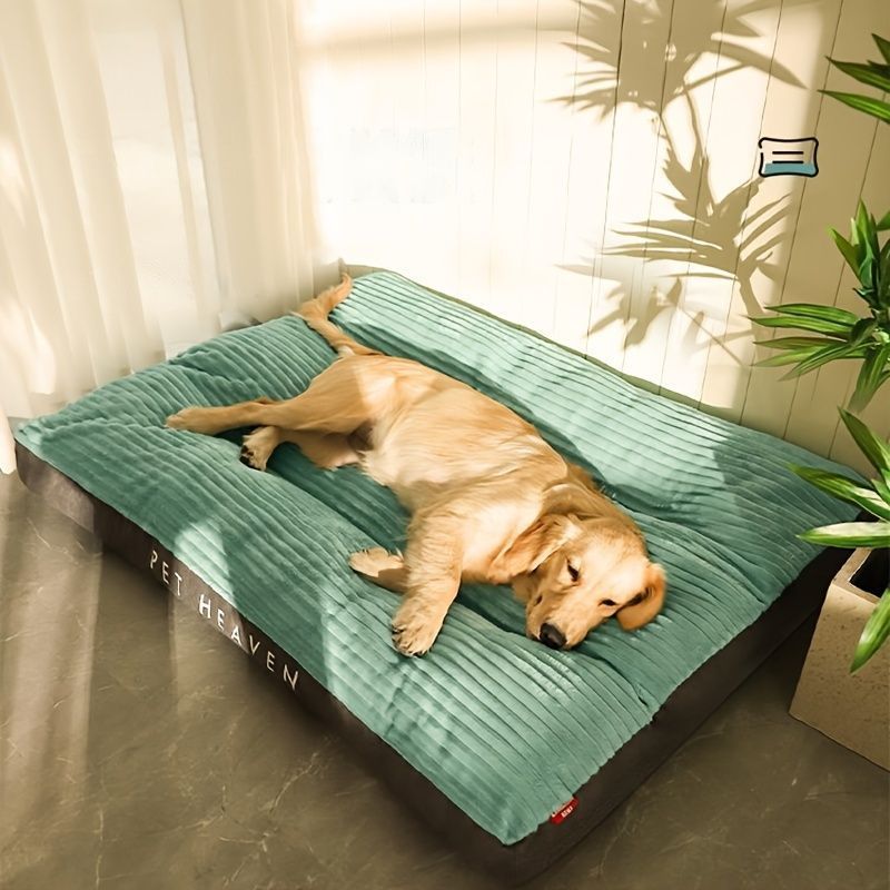 Warm Dog Bed Washable Pet Bed Non-Slip Dog Bed High Backrest Dog Bed Thick Dog - Gray - Size 47*37.4in