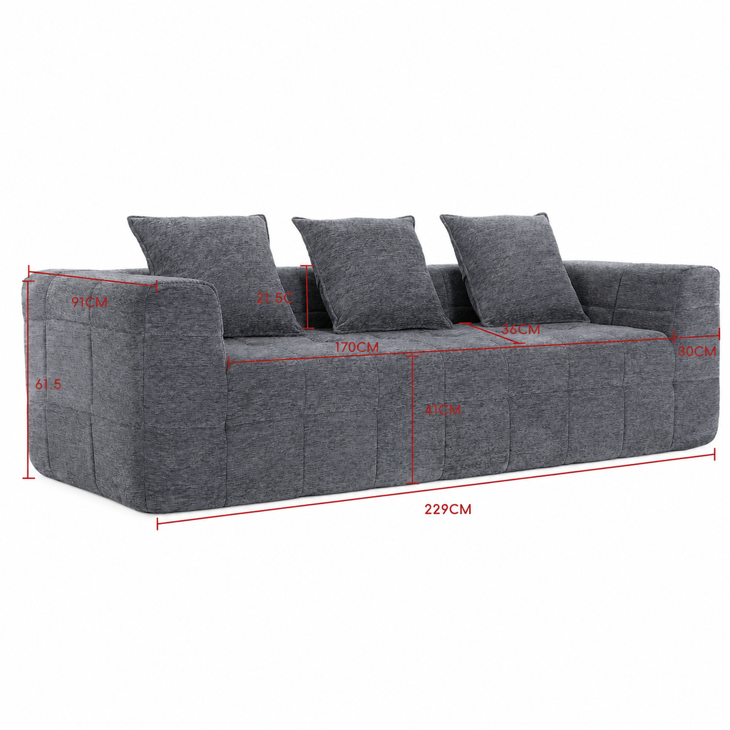 Monda 3 Seater Compressed Sofa