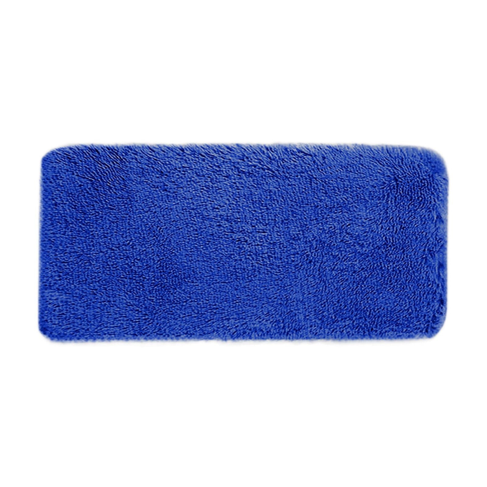 Soft Area Rug Fluffy Rugs for Living Room Bedroom Decor, Runner Rug for Hallway, Shag Furry Bedside Rug Indoor Accent Floor Carpet, 40*80cm Non-Slip Plush Rug for Kids Room Dorm Blue