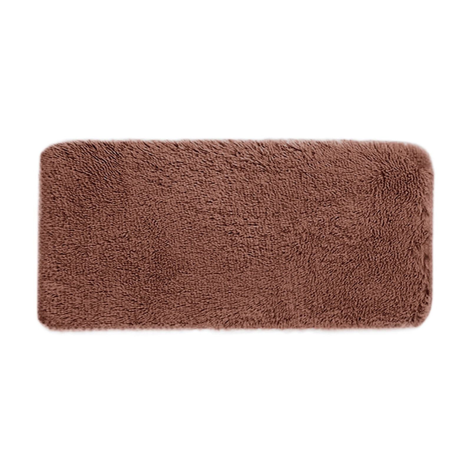 Soft Area Rug Fluffy Rugs for Living Room Bedroom Decor, Runner Rug for Hallway, Shag Furry Bedside Rug Indoor Accent Floor Carpet, 40*80cm Non-Slip Plush Rug for Kids Room Dorm Brown