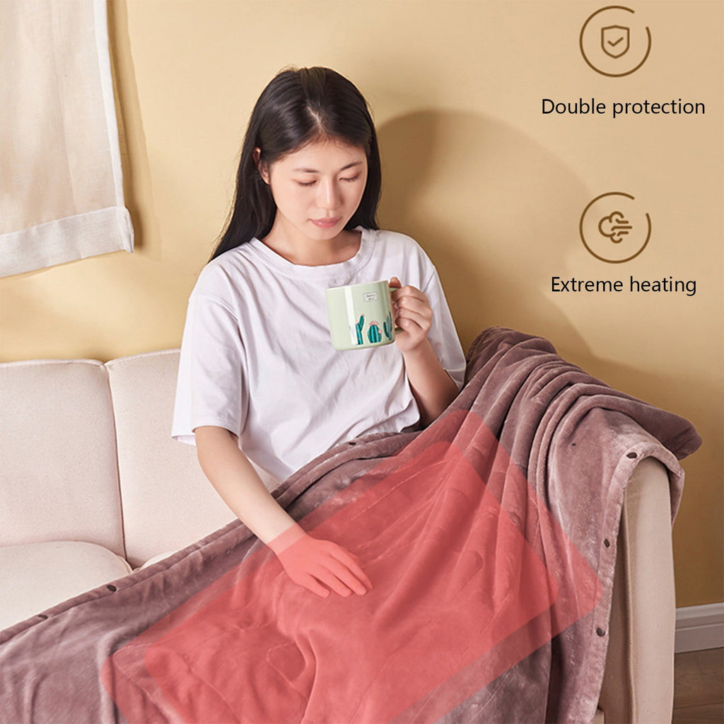 Cotton Blankets Queen Size Usb Electric Blanket Single Blanket Household Single Control Intelligent Temperature Regulating Dormitory Electric Mattress Warm Fuzzy Blanket A