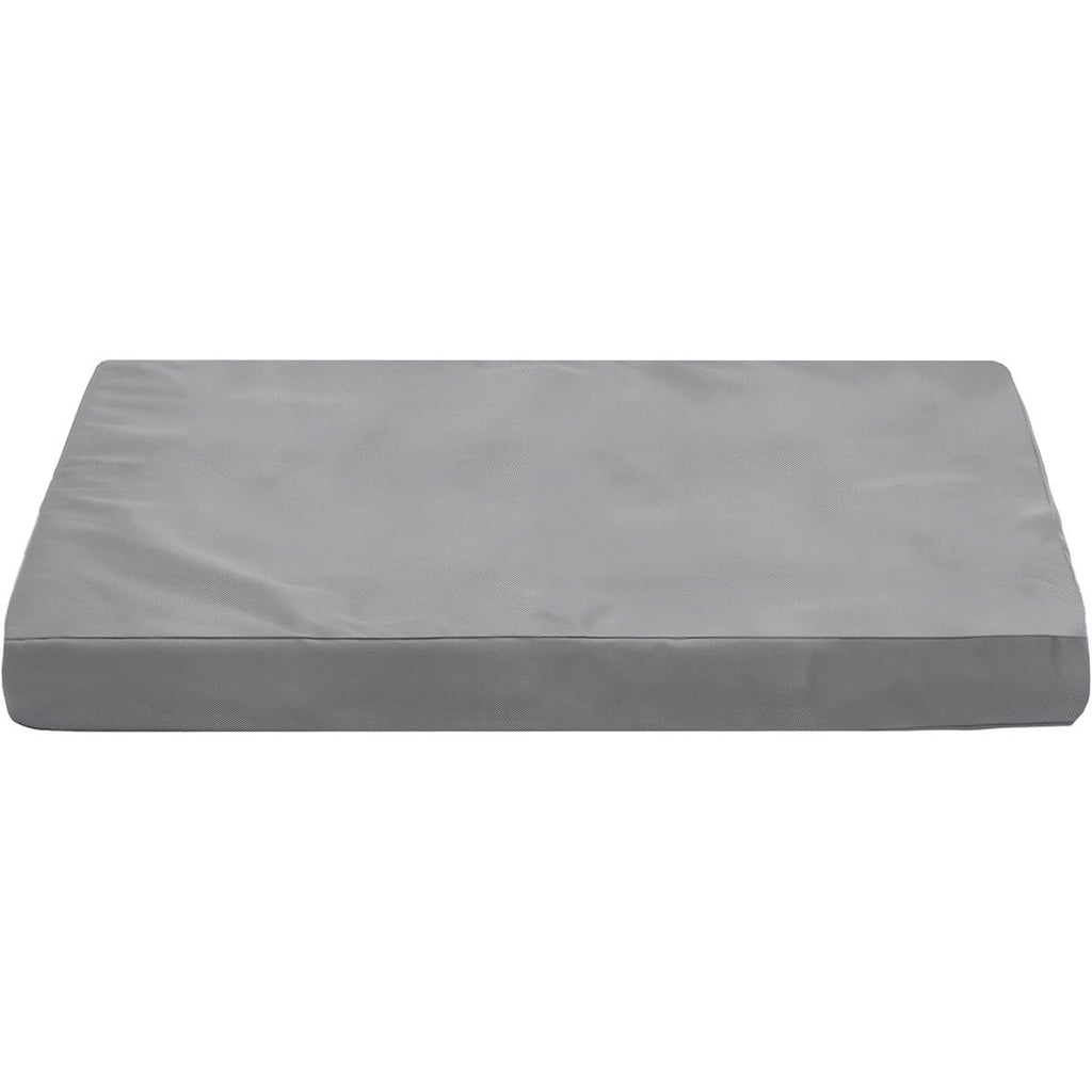 Dog Bed Cover,Waterproof Tough Plastic DIY Pet Bed Cover,Non Stick Hair Easy to Clean Rectangular Fillable Dog Bed Covers with Zipper(Light Grey,48" L x 36" W ,Cover Only)
