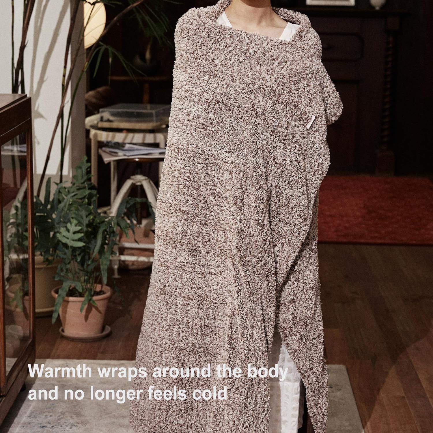 Heated Blanket Electric Throw 50" x 60" -Heated Throw Blanket with 5 Heating Levels & 3 Hours Auto Off,Machine Washable,ETL & FCC Certification,Over-Heat Protect（Racoon）