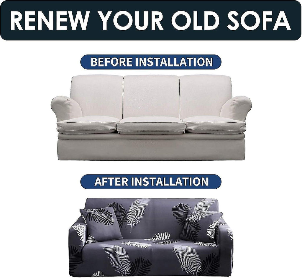 3 Seater Elastic Sofa Cover with Armrests Universal Sofa Protector