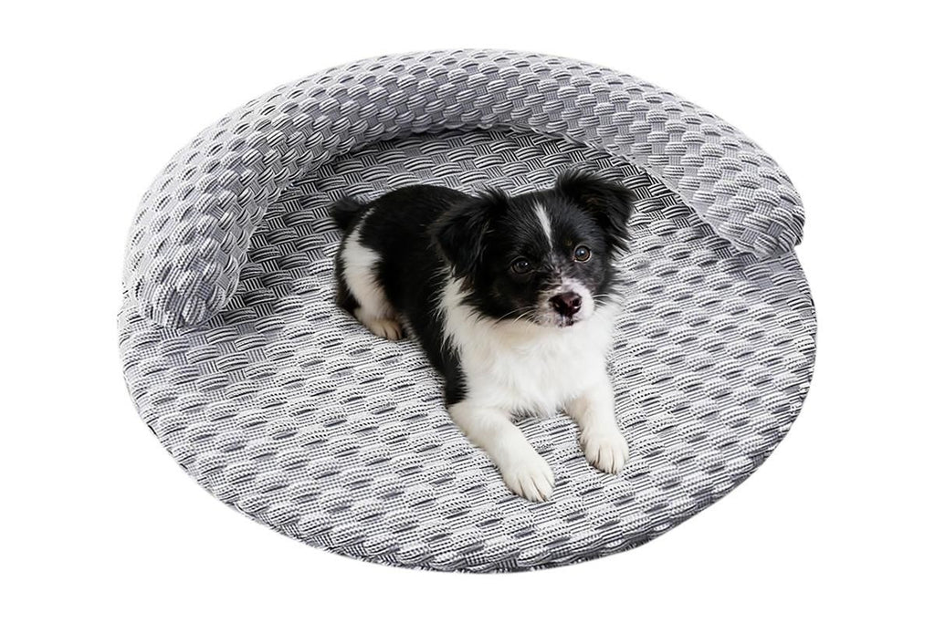 Washable Cooling Pet Bed with Removable Cover for Dogs & Cats - Dark Gray - XL
