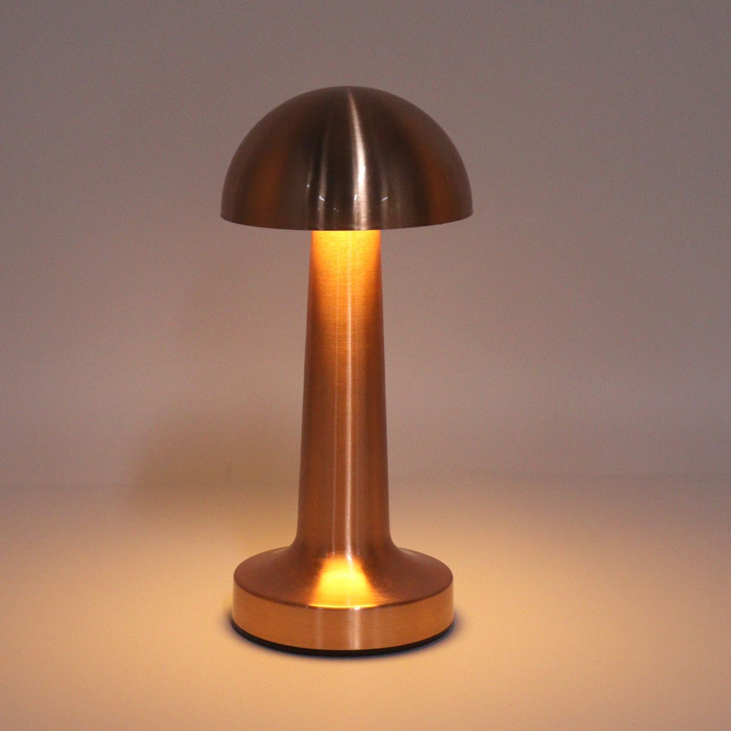 Mushroom Table Lamp Rechargeable Bedside Light Stepless Dimming Touch Control Home Decoration