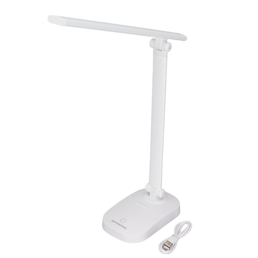 LED Table Lamp Eye Protection Foldable 3 Color Lights USB Rechargeable Table Lamp for Table Workbench Sewing Table
