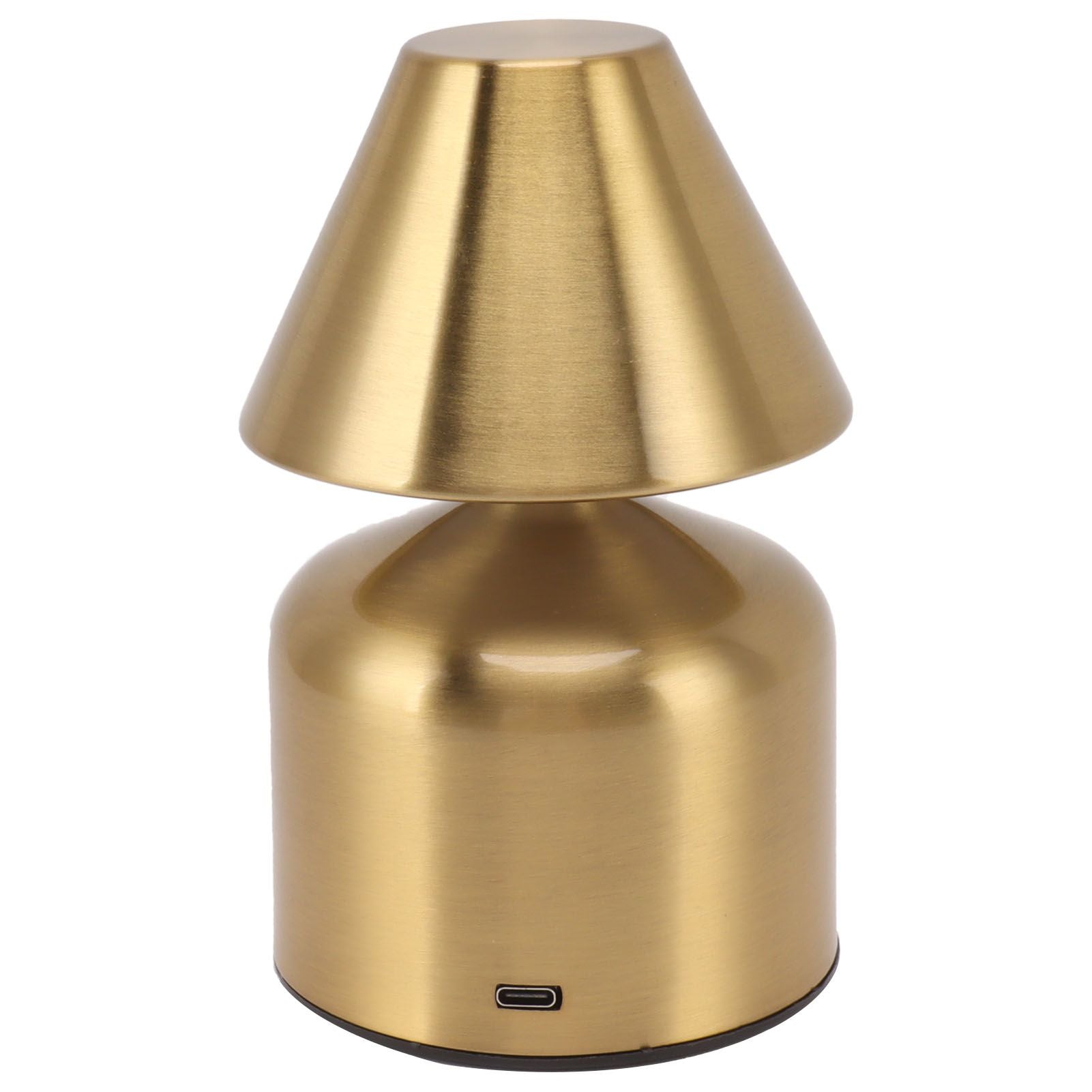 3W Stepless Dimming Touch Table Desktop Lamp 1800mAh Cordless 3 Color Rechargeable Bedside Desk Light for Bar Gold