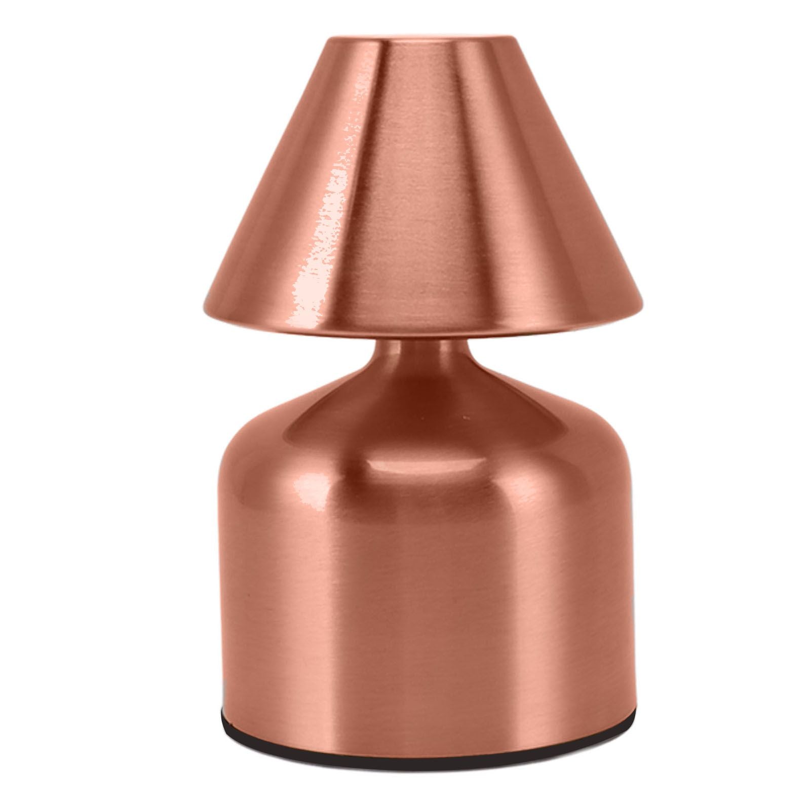 3W Stepless Dimming Touch Table Desktop Lamp 1800mAh Cordless 3 Color Rechargeable Bedside Desk Light for Bar Rose Gold