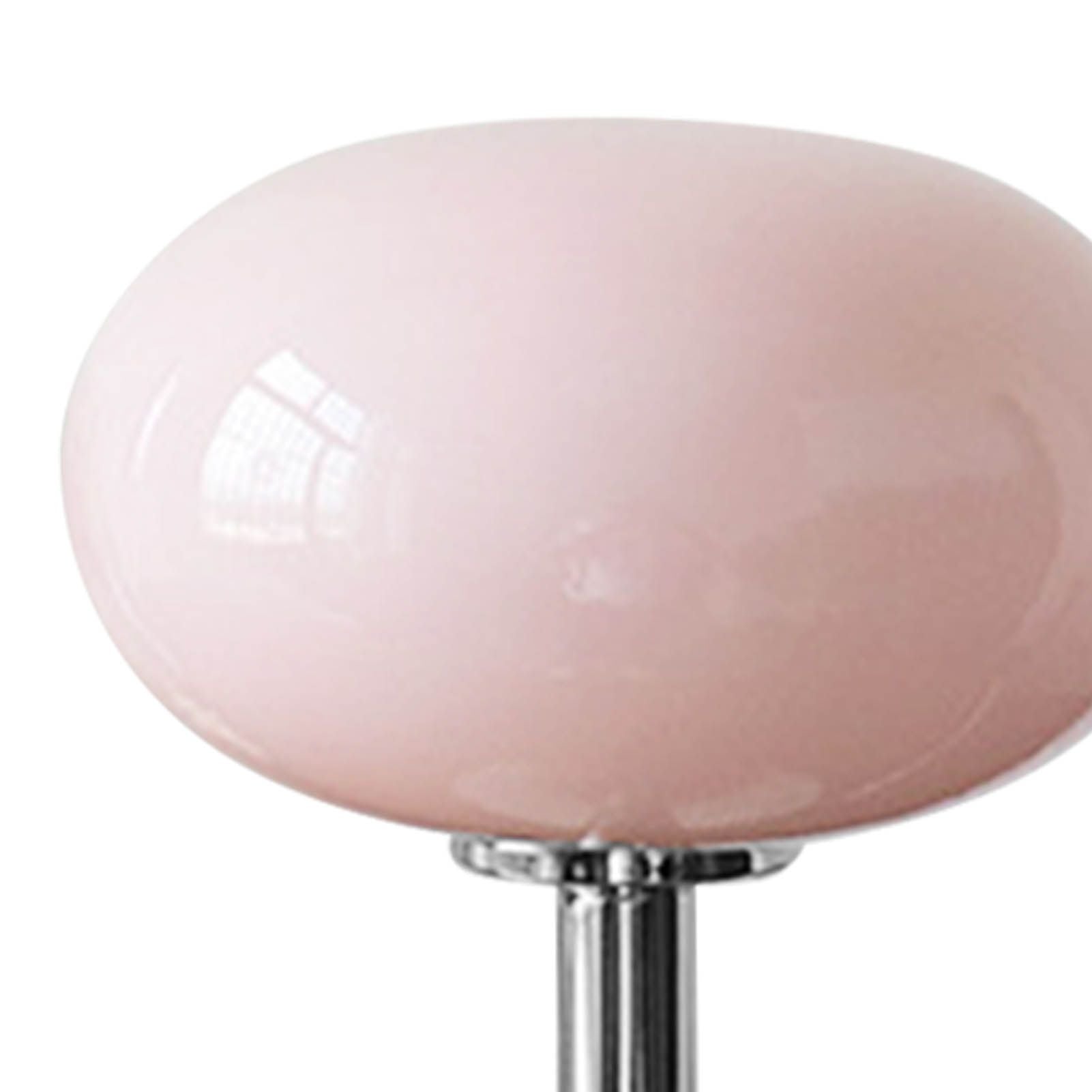 Bedside Table Lamp Iron Base Cute Shape Simple Modern Elegant Nightstand Lamp for Home Button Switch Pink