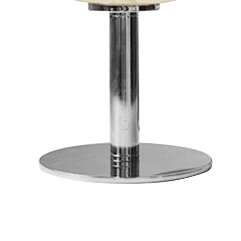Bedside Table Lamp Iron Base Cute Shape Simple Modern Elegant Nightstand Lamp for Home Button Switch Beige