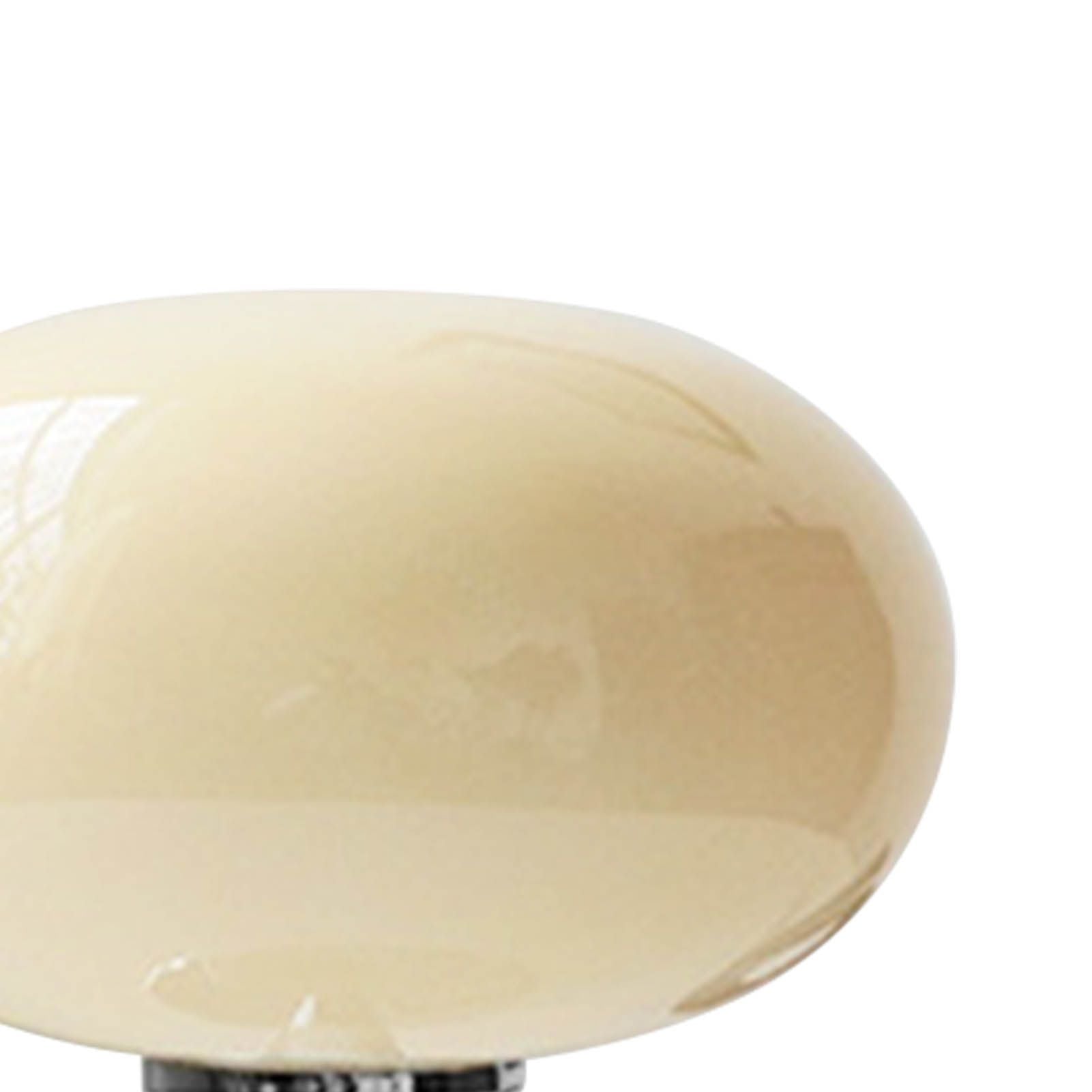 Bedside Table Lamp Iron Base Cute Shape Simple Modern Elegant Nightstand Lamp for Home USB Button Switch Beige