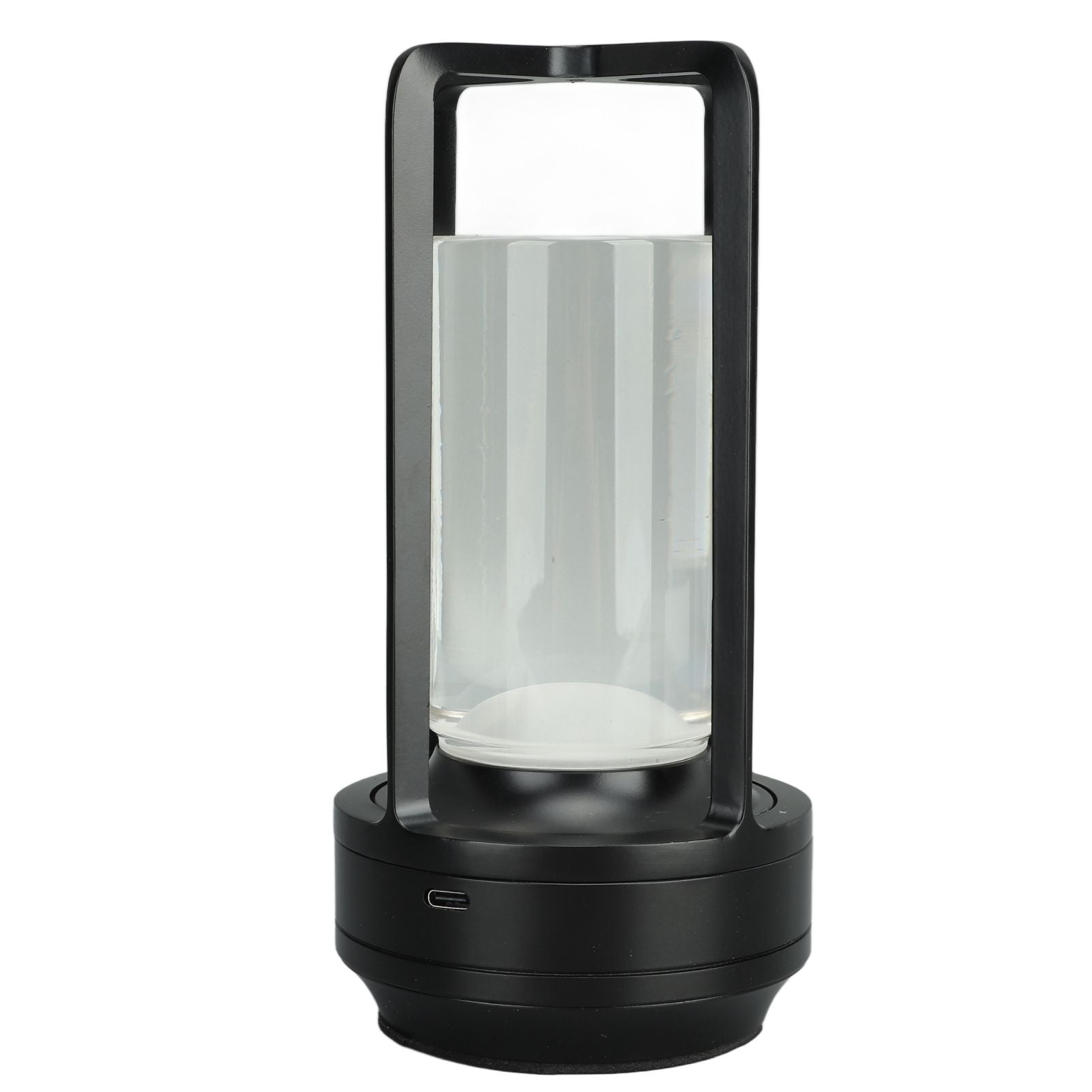 Cordless Table Lamp 3 Colors Stepless Dimming LED Table Lamp Rechargeable Touch Lamp Bedside Nightstand Lamp Black