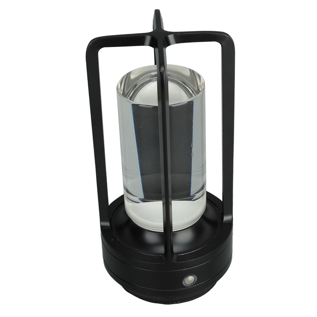 Cordless Table Lamp 3 Colors Stepless Dimming LED Table Lamp Rechargeable Touch Lamp Bedside Nightstand Lamp Black