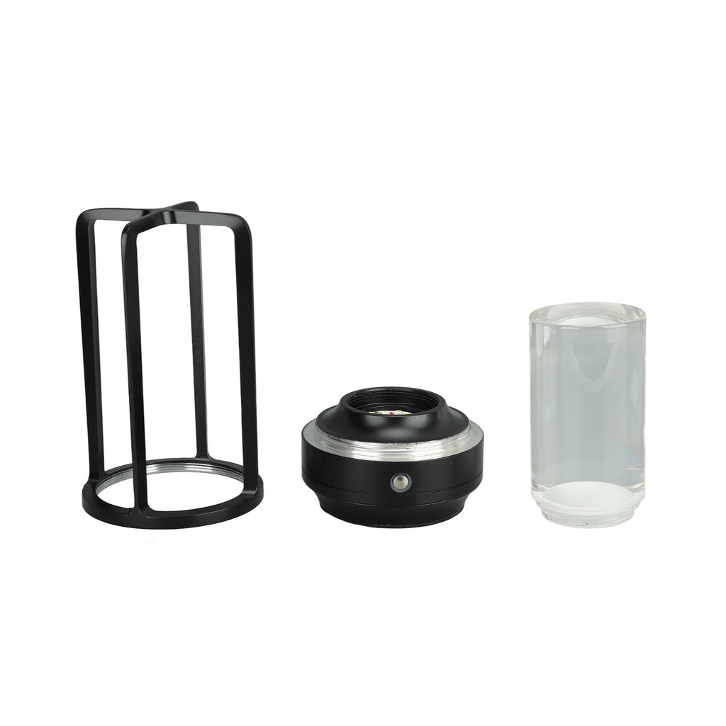 Cordless Table Lamp 3 Colors Stepless Dimming LED Table Lamp Rechargeable Touch Lamp Bedside Nightstand Lamp Black