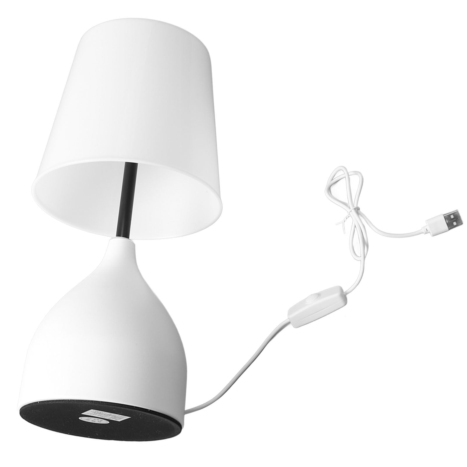 Bedside Table Lamp 5V Dimmer Touch Switch White Nightstand Lamp for Kids Room Living Room Bedroom Office
