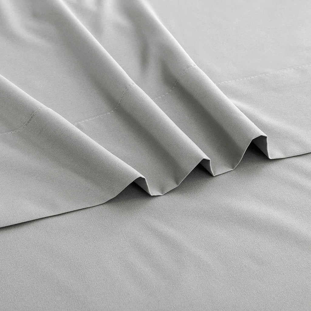 Elegant Comfort Premium Hotel Quality 1-Piece King Flat Sheet, Luxury and Softest 2000 Thread Count Bedding Flat Sheet(King,Silver-gray)