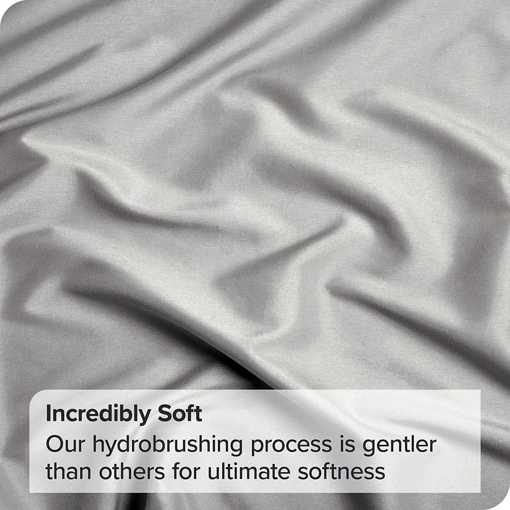 Elegant Comfort Premium Hotel Quality 1-Piece King Flat Sheet, Luxury and Softest 2000 Thread Count Bedding Flat Sheet(King,Silver-gray)