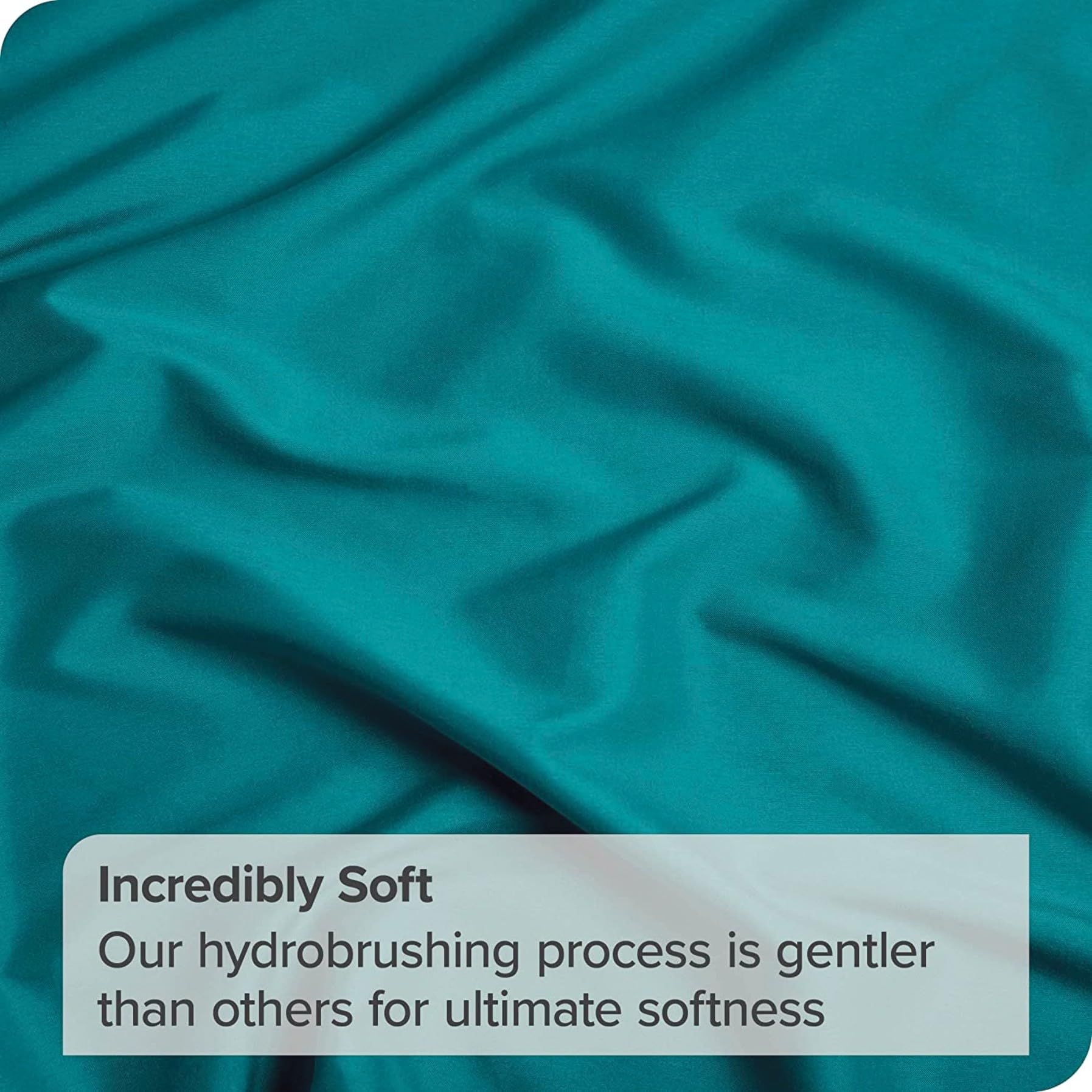 3 Piece Fitted Sheet Set- Fitted Sheet & Pillowcases -Breathable Bedding - Wrinkle, Fade, Stain Resistant- 40cm Deep Pocket Fitted Bed Sheet Set(Biscay blue,Queen)