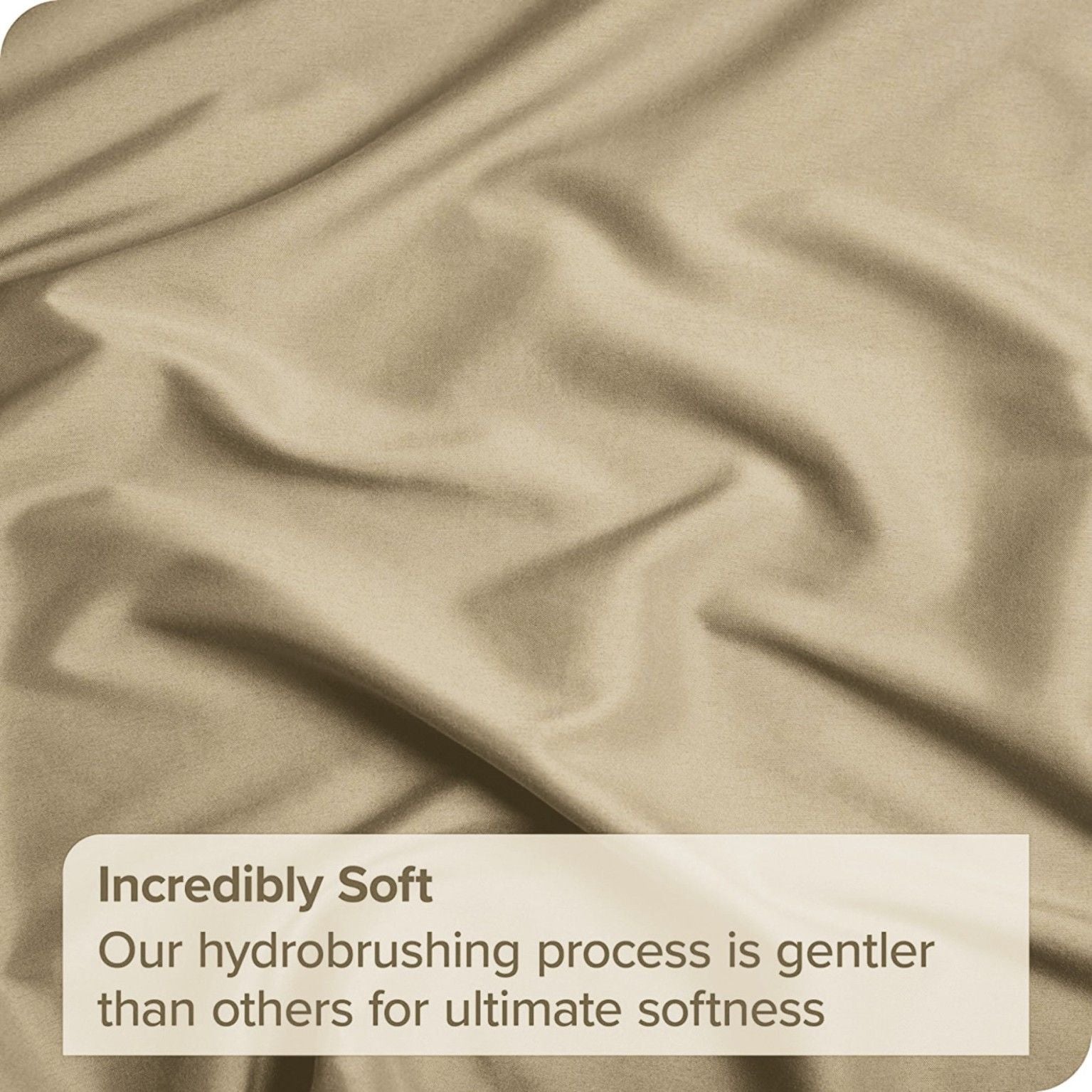 4 Piece Bed Sheet Set- Bedding Sheets & Pillowcases -Breathable Bedding - Wrinkle, Fade, Stain Resistant-Deep Pocket Flat Fitted Bed Sheet Set(Camel Beige,Queen)
