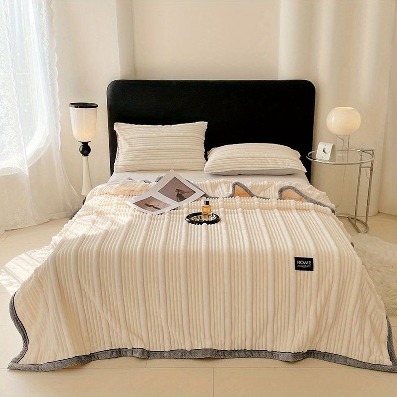 A-Class Rabbit Fur Blanket Soft Blanket Home Decor Blanket Comfortable Blanket - Pink - Size M  180-200cm