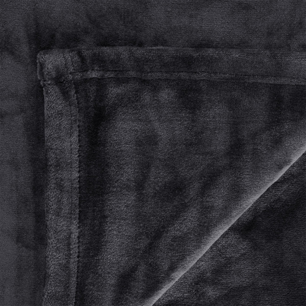 In 2 Linen 350GSM Plush Ultra Soft Velvet Touch Blanket Charcoal King/Super King