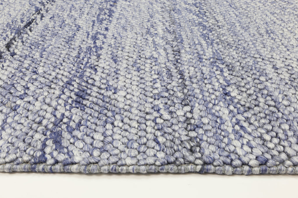 Harlow Loopy Blue Wool Blend Rug 160x230