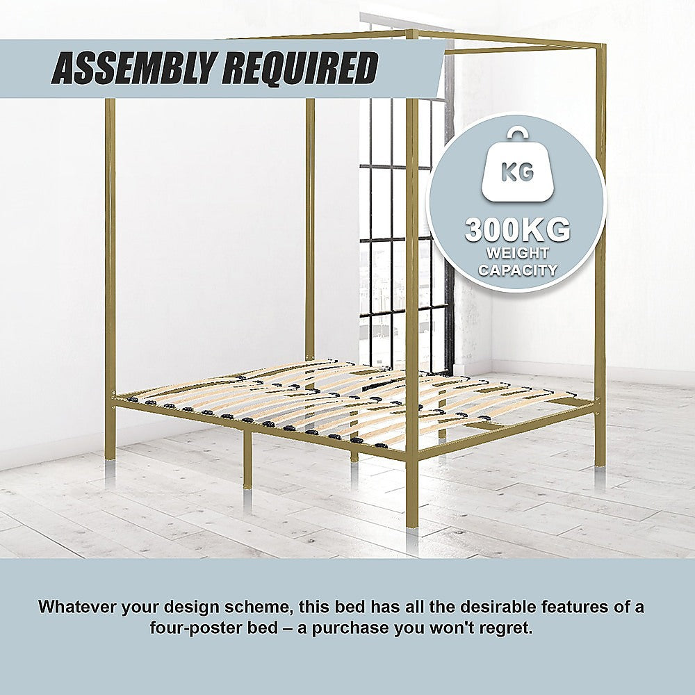 4 Four Poster Double Bed Frame