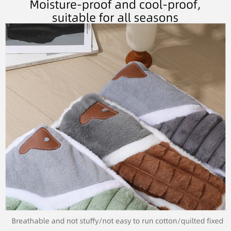Brown XL size Luxury Plush Pet Sleeping Mat, Thickened Warm Pet Bed Cushion for Dogs and Cats, Soft Fabric Pet Sofa Pad with Non-Slip Waterproof Base