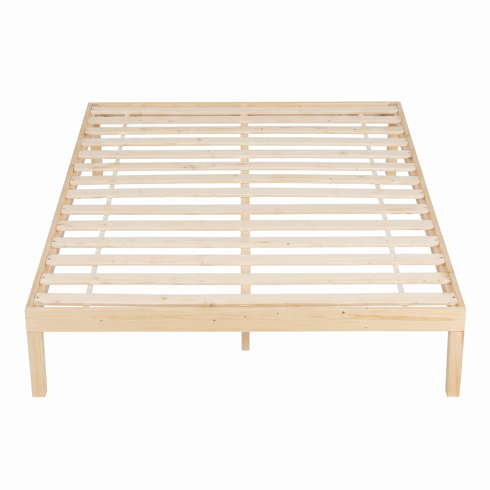 Artiss Bed Frame Double Size Wooden Base Mattress Platform Timber Pine BRUNO