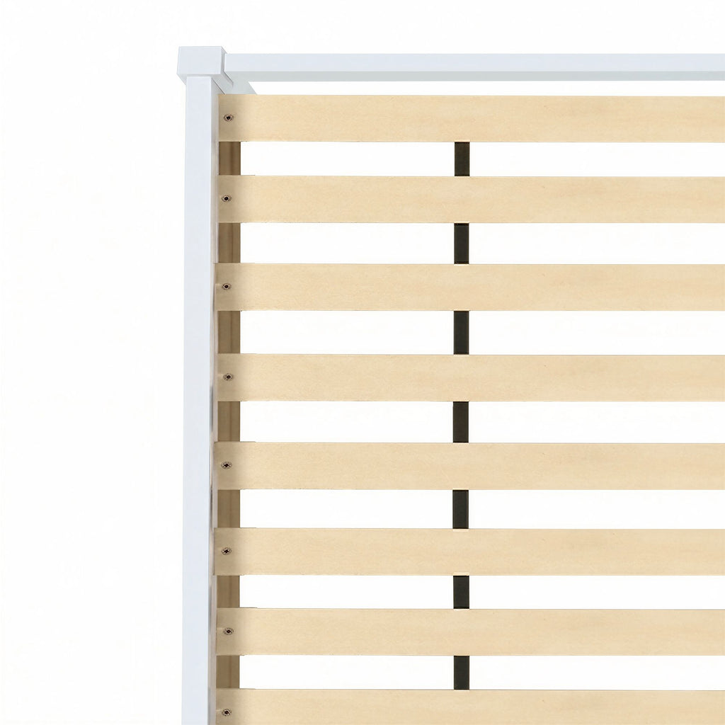 Artiss Bed Frame Queen Size Wooden White JADE
